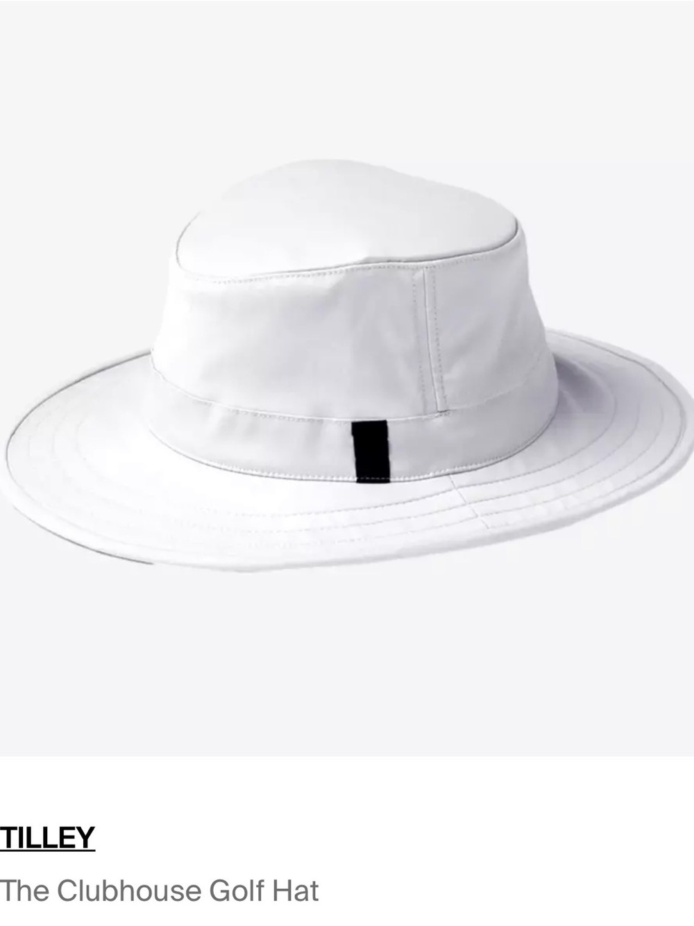Tilley White Clubhouse Golf Hat